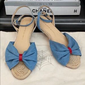 🕸️ Charlotte Olympia denim sandal